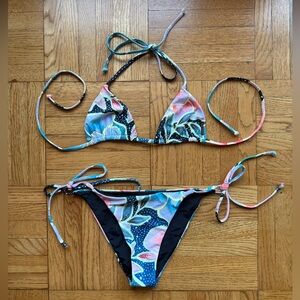 Mara Hoffman Polka Dot and Floral Bikini